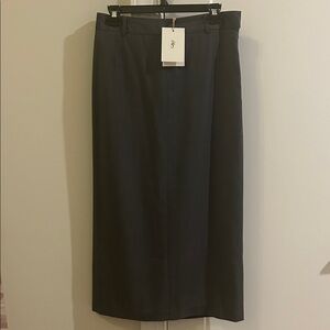 NWT The Frankie Shop Dark Gray Pencil Skirt (sz M)